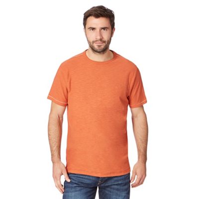 Mantaray Orange textured jersey t-shirt